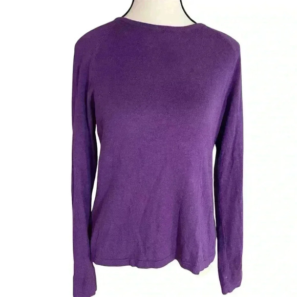 J. McLaughlin Purple Jamey Long Sleeve Sweater Size Small - Picture 1 of 9